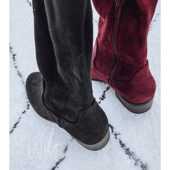 BACK IN STOCK🤩 vegan suede overtheknee boots tall - Picture 7 of 8